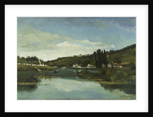 The Marne at Chennevières by Camille Pissarro